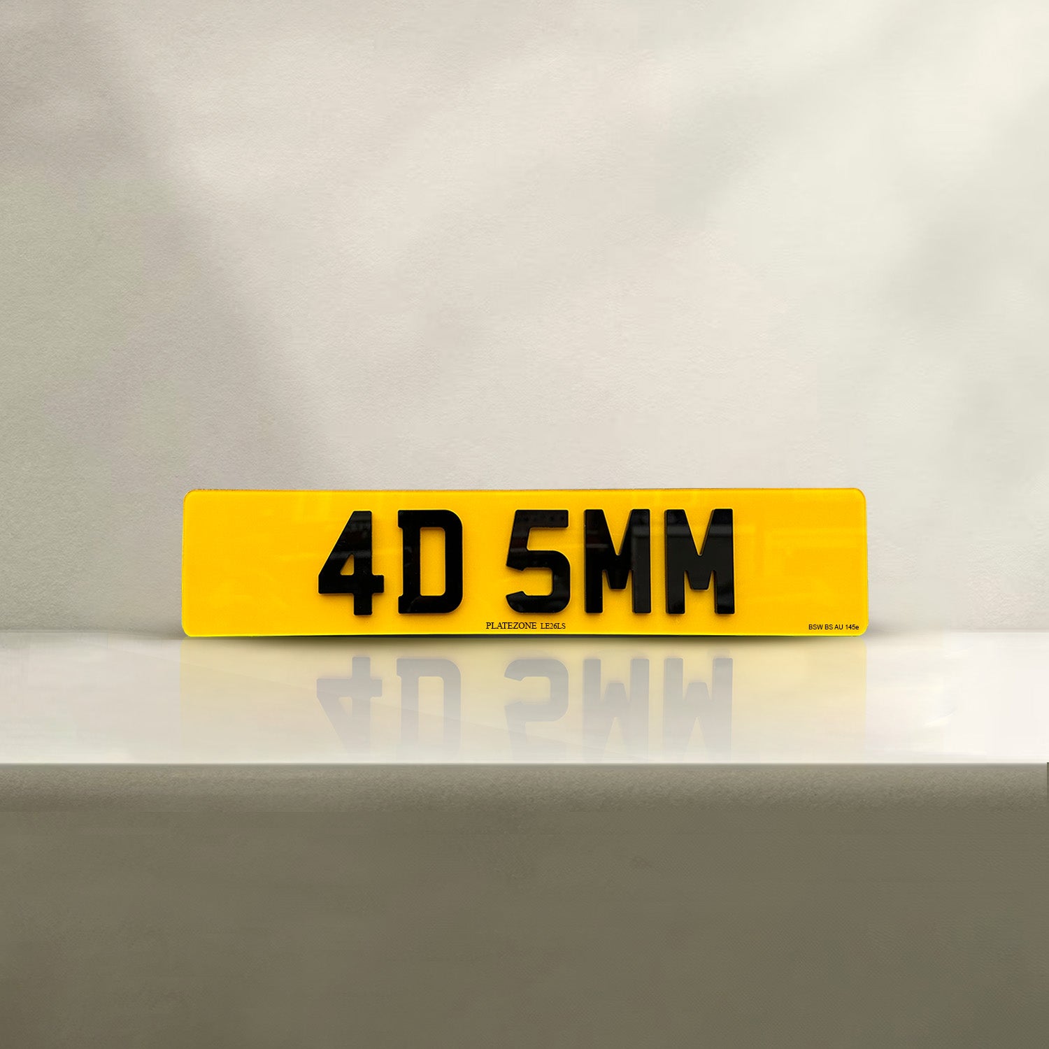 4D Number Plate Laser Cut 5MM - Fully Luxury