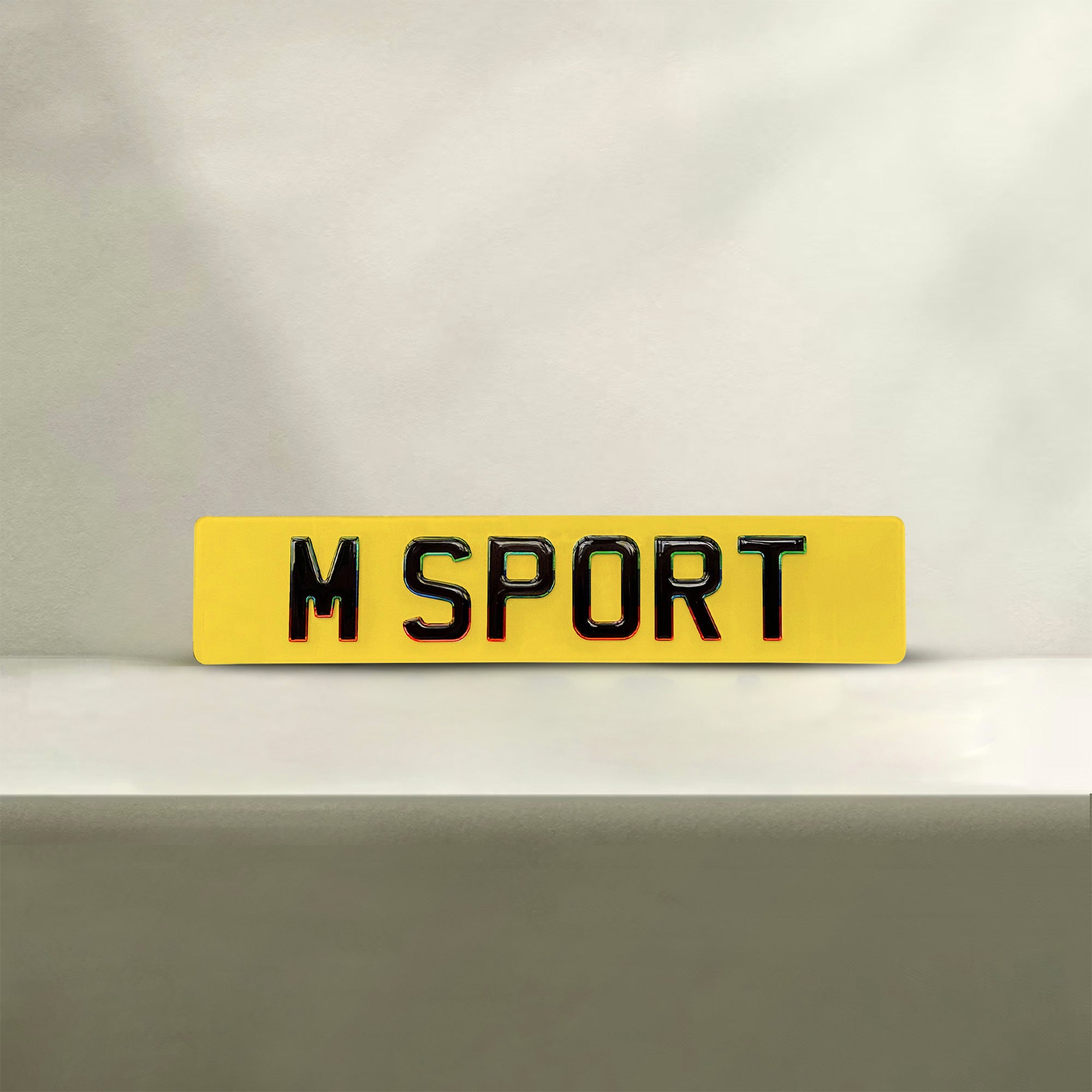 M Sport Number Plate