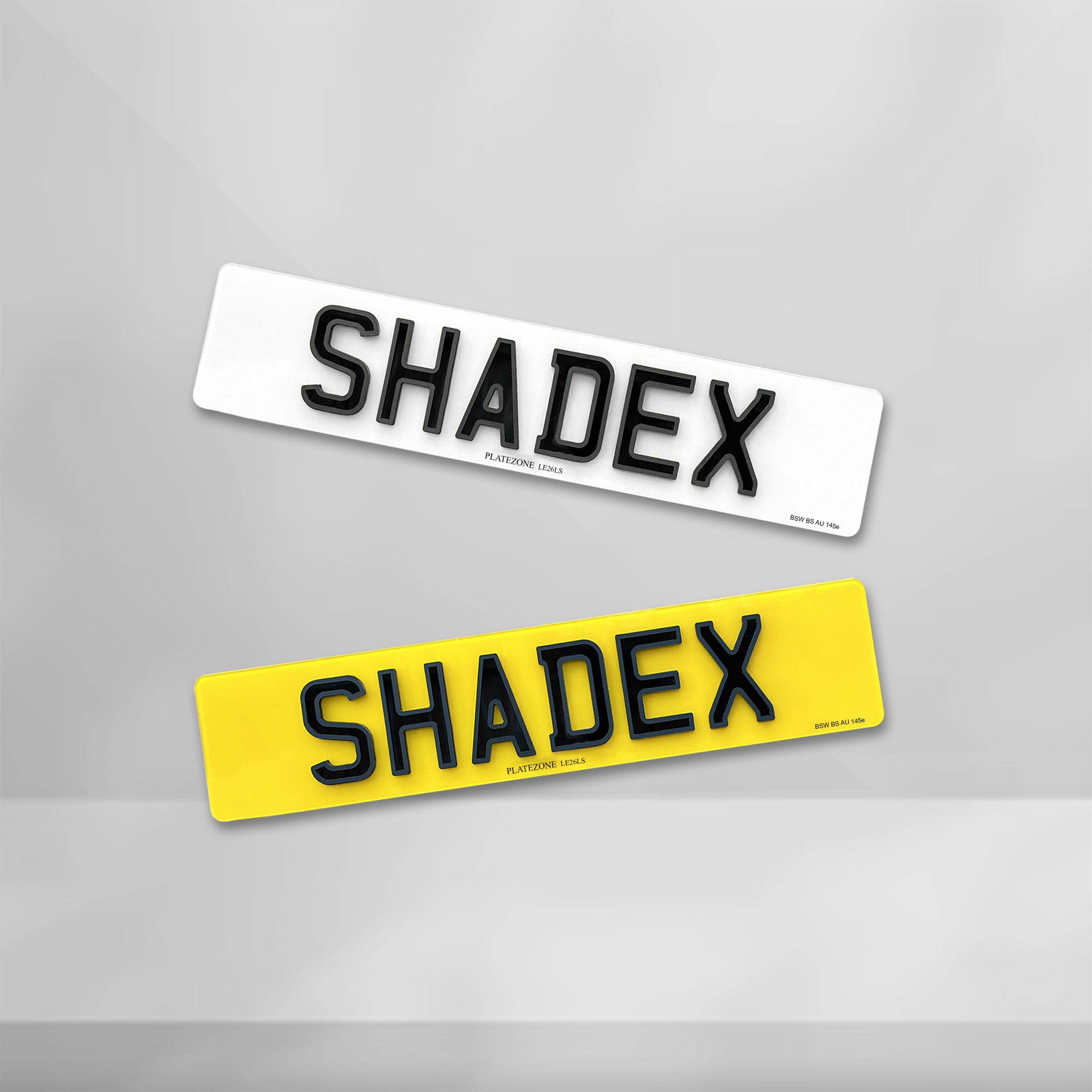 Shadex Number Plate