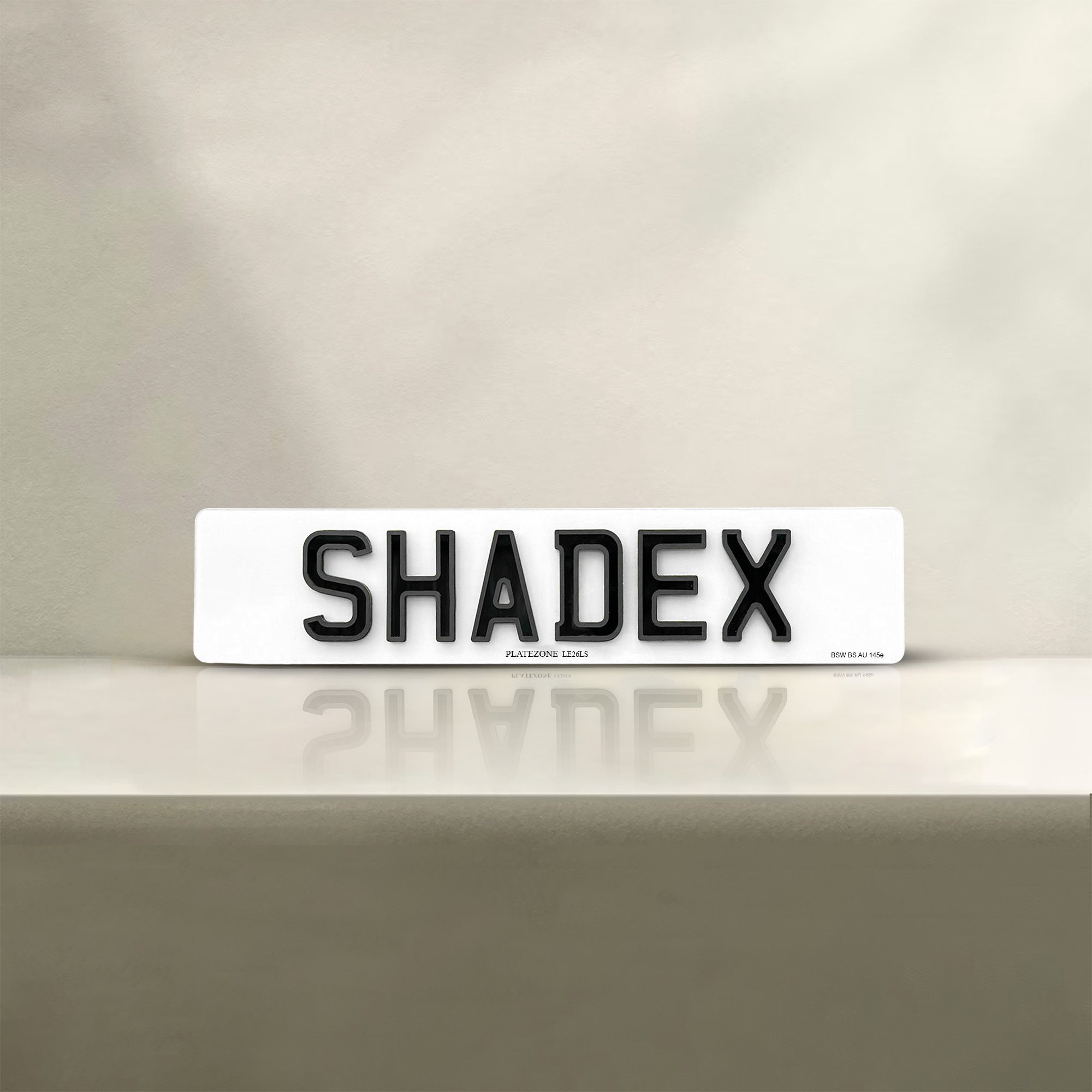 Shadex Number Plate